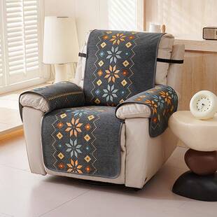 电动椅四季通用防滑单人沙发垫波西米亚风扶手坐垫靠背一体沙发罩