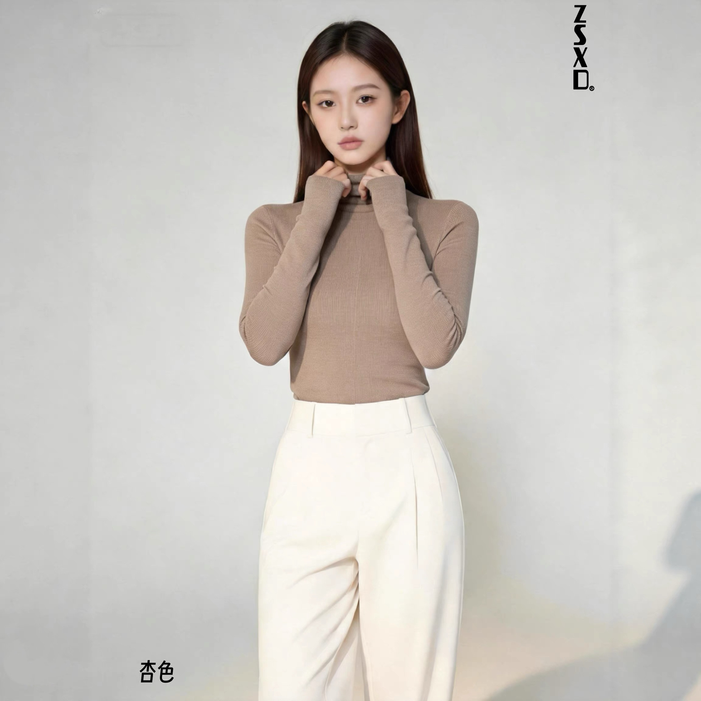 黑色半高领女春秋修身打底衫毛衣百搭内搭可外穿显瘦长袖上衣T恤