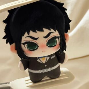 鬼灭之刃周边狯岳属性10CM棉花娃娃漫画动漫同人玩偶公仔挂件礼物