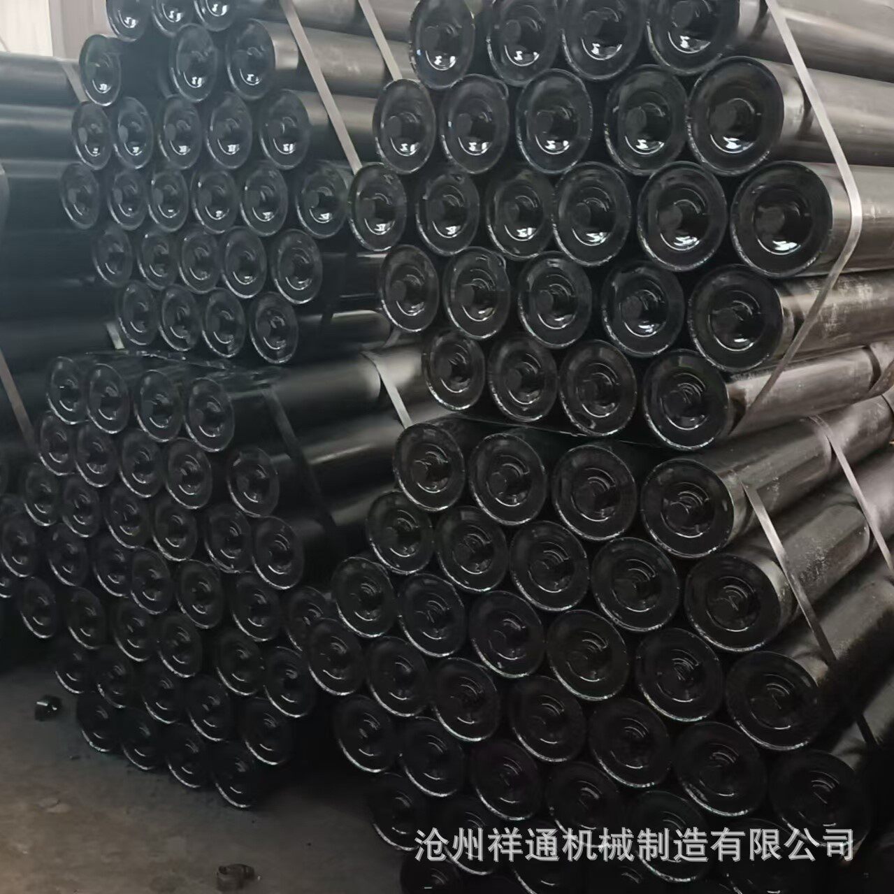 河北输送机托辊槽型平行托辊矿用三连托辊耐磨耐用工厂发货