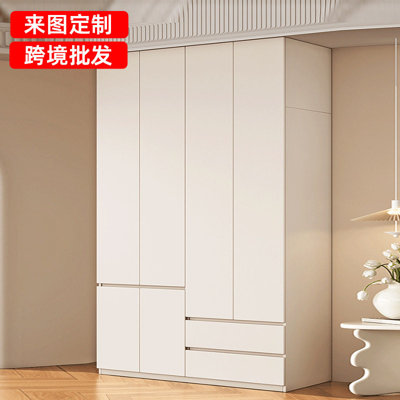衣柜家用卧室大容量挂衣区白色大衣橱现代简约对开门版式家具衣柜