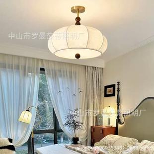 南洋风书房衣帽间氛围浪漫主卧灯 复古中古卧室吸顶灯美式 新款 法式