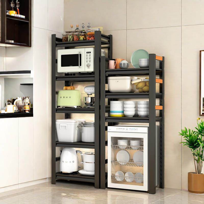 厨房置物架下空式消毒柜小冰箱上方置物架烤箱微波炉收纳架储物架