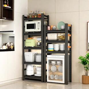 厨房置物架下空式消毒柜小冰箱上方置物架烤箱微波炉收纳架储物架