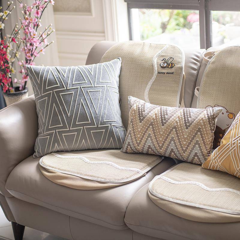 F9T5687T美抱枕式形沙发靠垫客厅腰枕长方大号腰靠包垫腰轻奢靠枕