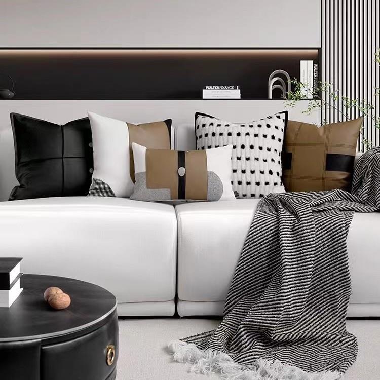 样板房抱枕轻奢简约现代软装沙发客厅靠垫方枕样板间酒店抱枕