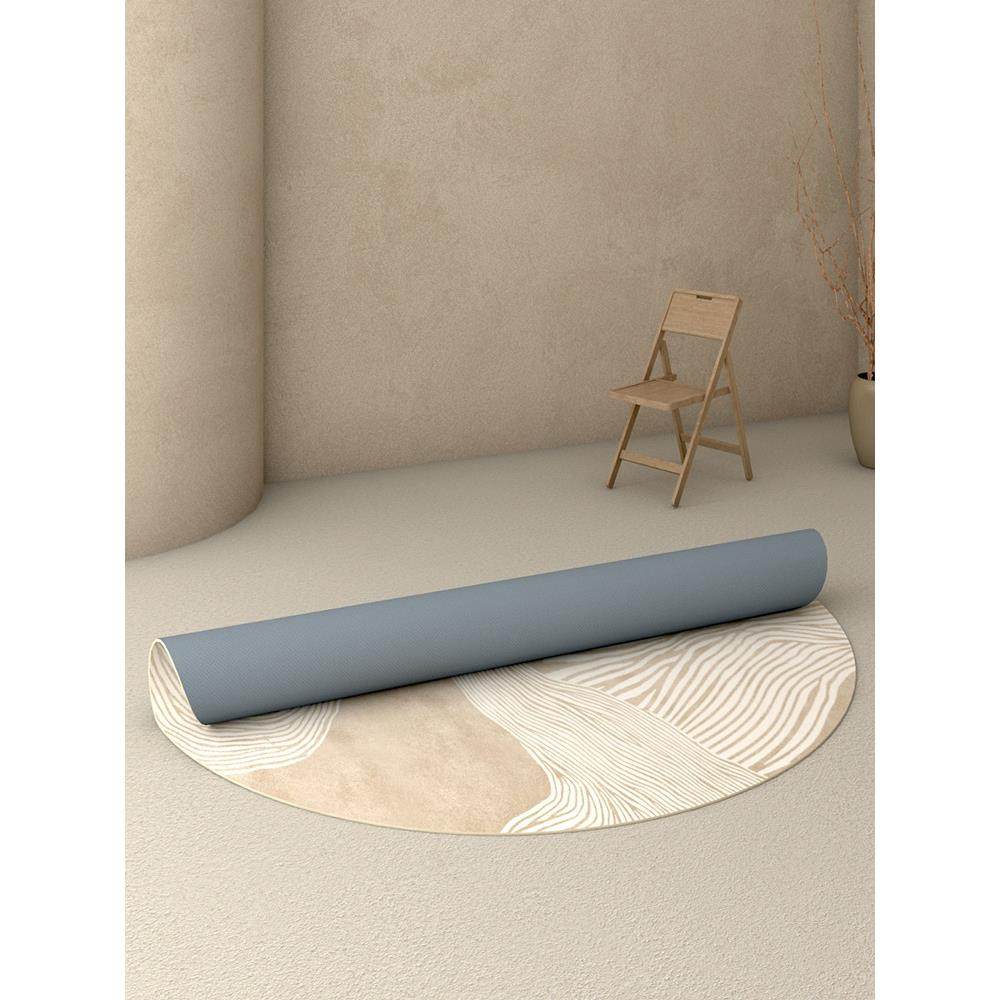 S588现代客厅卧室圆形地毯简约梳妆台茶几沙发简约垫试衣间家用