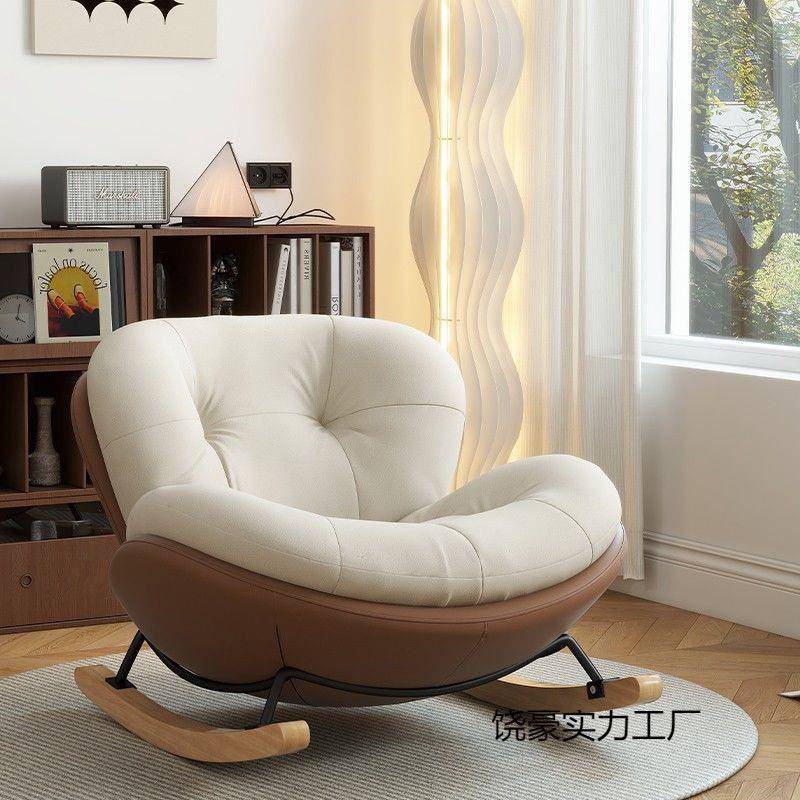 摇摇椅蛋壳懒人沙发卧室阳台躺椅可坐可躺睡阳台企鹅椅摇摇懒人椅