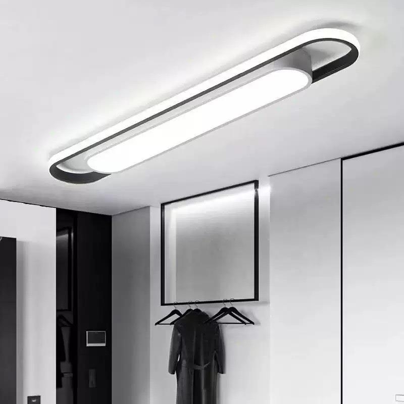 led长条形简约现代吸顶灯走廊衣帽间阳台灯2025新款玄关过道灯具