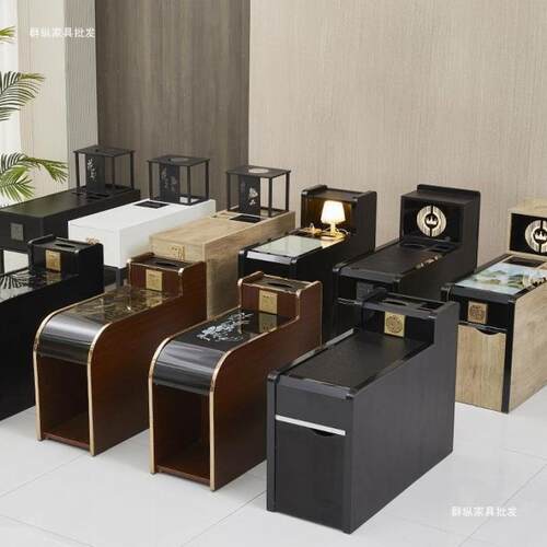 足浴几柜足疗沙发边几柜中间茶1544几茶经济型充美甲摩按店电沙发