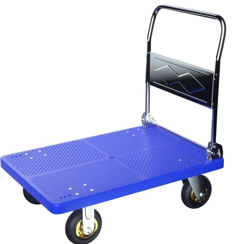 小推车拉货可折叠便携式手推车超市搬运车家用平板车摆摊小拉车