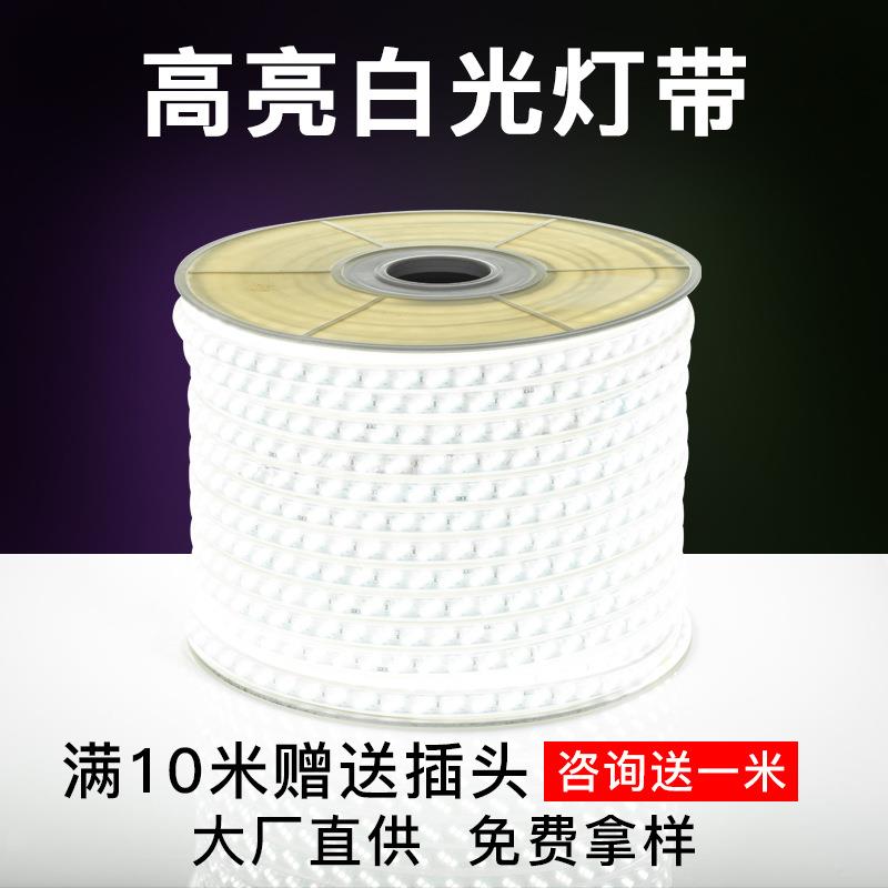 灯带led灯带客厅家用超亮光带七彩变色灯条户外防水180珠线灯220v