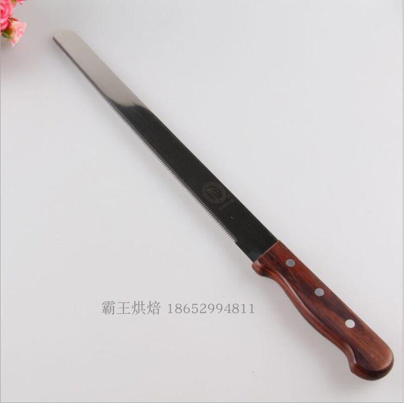 优质燕唛品牌 木柄不锈钢 面包刀(12寸幼齿粗齿刀)
