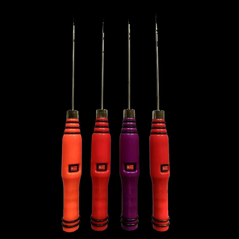 充电式清洁枪电捻杆纺织皮辊清洁机器细粗纱卷毛棒搅针绞花枪粘棍