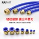 PC螺纹直通接头英制直插快插PU气管接头PC4 12螺纹铜接头