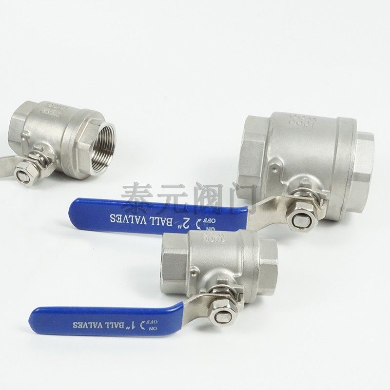 201/304不锈钢球阀二片式两片式内螺纹水开关阀门全通径4分内丝扣