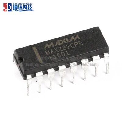 原装正品 直插 MAX232CPE+ DIP-16 RS232 线路驱动器/接收器芯片