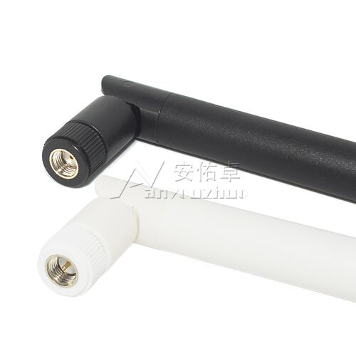 GSM/2.4G无线路由wifi蓝牙模块网卡折叠胶棒天线SMA内针3DBI 6DBI