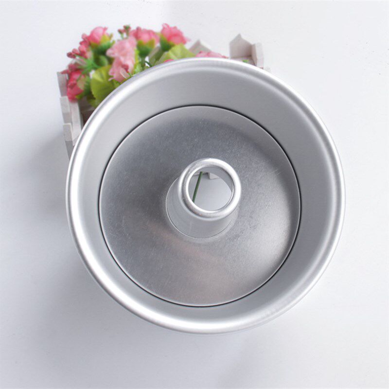 烟囱抽心中空模具 3件套戚风蛋糕阳极活底6/8寸 烤箱用烘焙工具