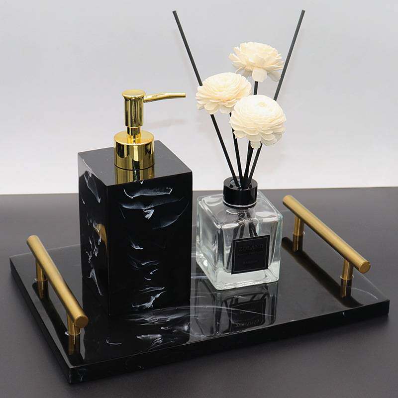 酒店样板房套件卫生间洗手液瓶纸巾盒套装皂液器分装瓶乳液按涛森