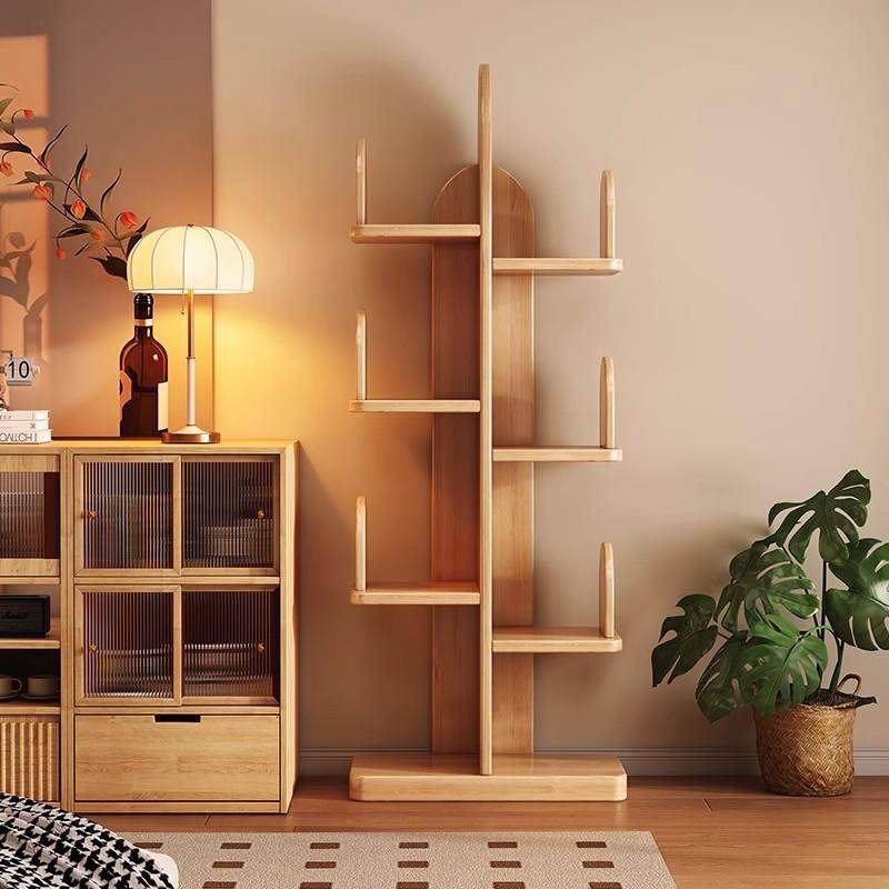 实木创意书架落地置物架客厅电视柜旁置物架展示架家用多层小书柜,影音电器,DIY配件,淘宝优惠券,粉丝福利购,淘宝优惠卷