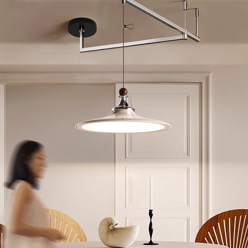 法式奶风餐油443厅吊灯202新5年款中古餐桌灯艺术创氛围感灯意具