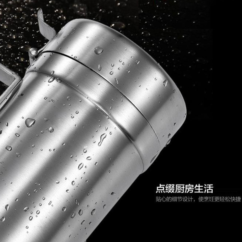304加厚不锈钢油壶防尘带盖防漏 油瓶酱油瓶醋壶香油罐厨房用品