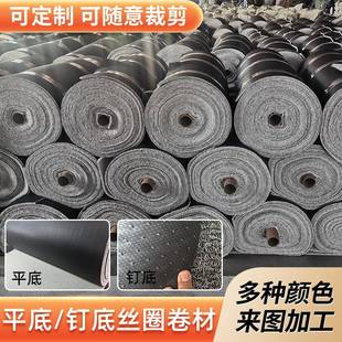 白色PVC丝圈地垫卷材地板汽车脚垫钉底印花UV打印地毯UV印花