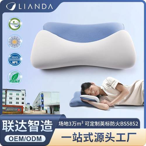 跨境新款异形枕舒适透气家用好眠冰川枕护颈枕慢回弹记忆棉枕头