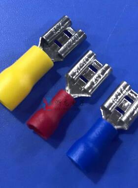 FDD1.25-250母预绝缘冷压端头母接线端子插簧红色护套  1000只/包