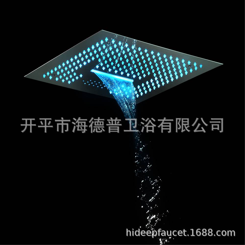 HIDEEP浴室天花板淋浴顶喷400*400mm两功能LED音乐的顶喷HI05083A