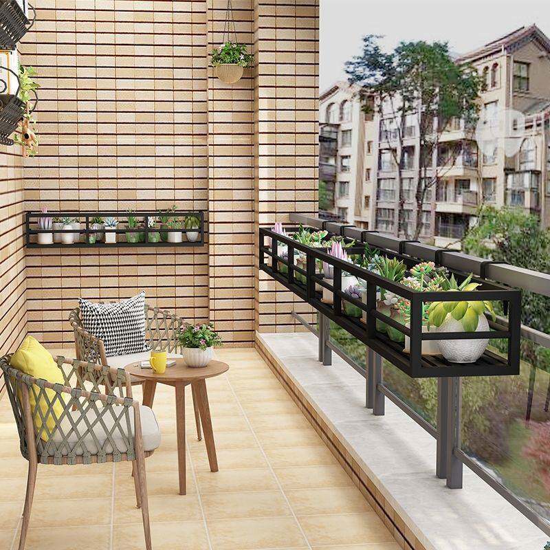 阳台花架悬挂式置物架不锈钢悬挂栏杆挂架挂式护栏窗台多肉花架子