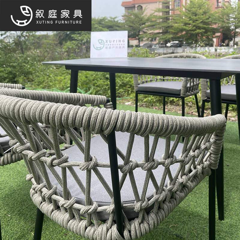 庭院别墅休闲室藤椅露台花园室外茶桌椅子防水防晒户外藤编制家具