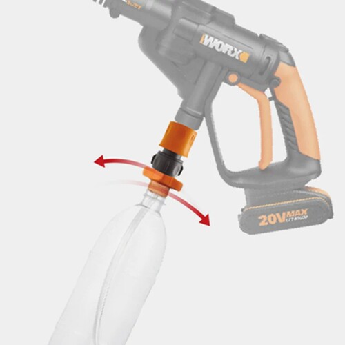 WORX威克士清洗机WG629EWG630配件WA1761便捷水管可乐瓶连接器