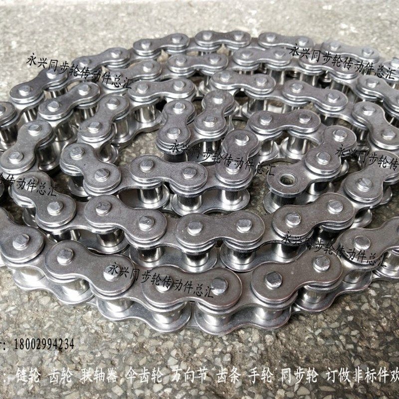 工业不锈钢链条 08B-1*120L 4分不锈钢304 节距12.7 高温d链条,农机/农具/农膜,灌溉工具,淘宝优惠券,粉丝福利购,淘宝优惠卷