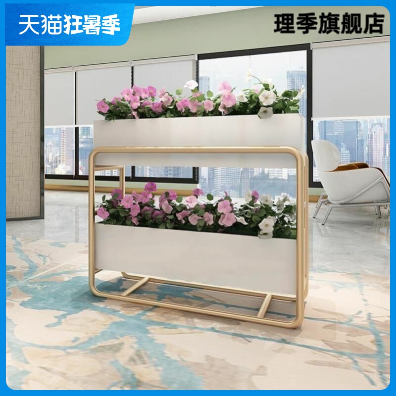 户外花箱花架铁艺花槽商业街种植箱长方形售楼部花坛室外园艺隔断