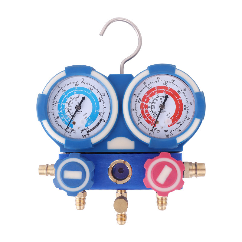 藤原汽车雪种表R134a冷媒表压力表R22R410空调加氟表冷媒维修工具