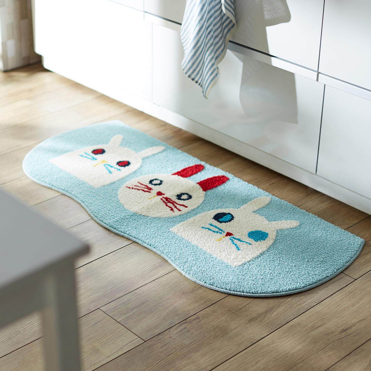好货外贸加厚动物可爱兔蓝猫长垫子推拉门厨房防滑地垫吸水垫地毯,3C数码配件,USB多功能数码宝,淘宝优惠券,粉丝福利购,淘宝优惠卷