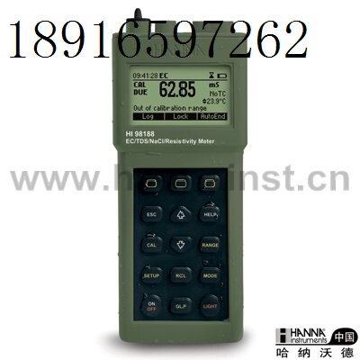 HI98188 防水型便携式EC/ TDS/ K/NaCI/C测定仪
