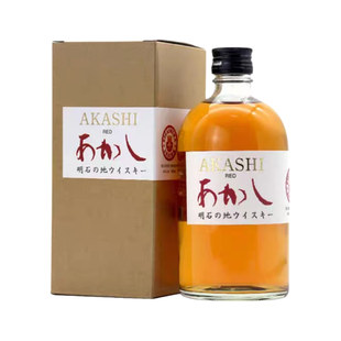 AKASHI日本原瓶进口威士忌明石红标调和威士忌官方正品 500ml