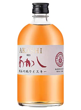 【2瓶/150，残次介意勿拍】日本明石红标原瓶进口调和威士忌500ml