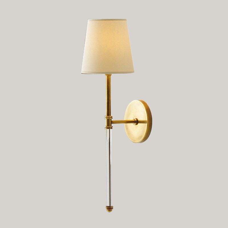 轻奢水晶壁灯卧室床头灯后现代简约创意I全铜客厅背景墙楼梯过道