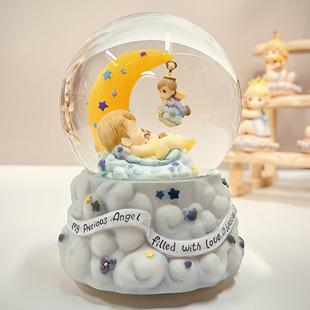 韩剧周幼琳发光mygirl我的女孩飘雪水晶球音乐盒送情侣女生日礼物