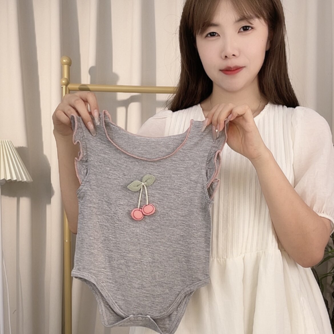 夏季小奶皮包屁衣婴童轻薄凉感莫代尔婴幼儿连身衣薄款衣服女宝图片