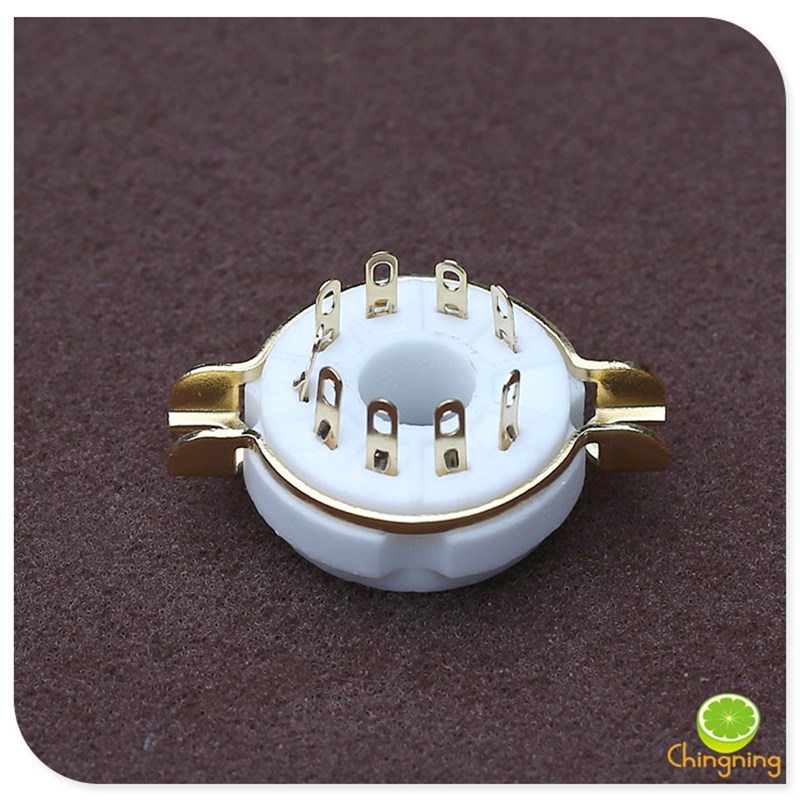 全新大九脚 9脚 陶瓷镀金管座适用PL504 EL519 6P12P等电子管