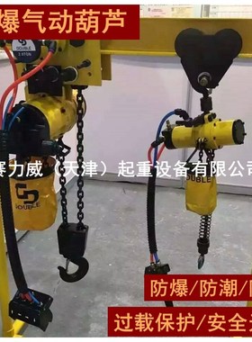 气动葫芦环链挂钩式防爆无火花起重链条葫芦吊链吊葫芦QDH-1吨 2T