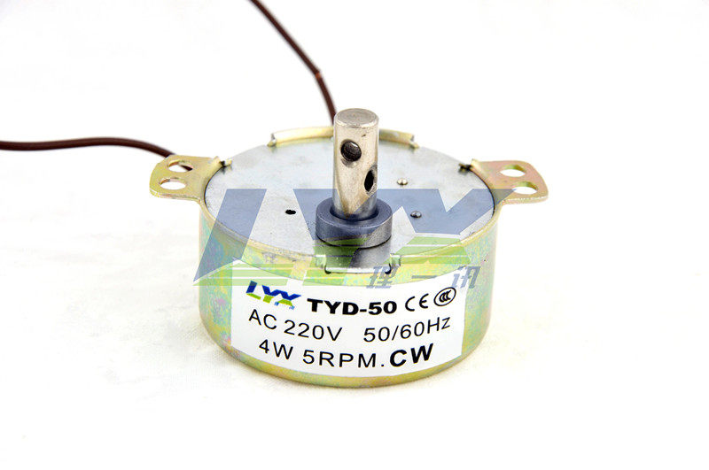 TYD50同步电机 220V交流减速电机 5~50转 理发店灯箱转灯摇头风扇