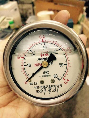 红旗压力表YN60Z 全规格油牙表1/4牙需订做一个星期