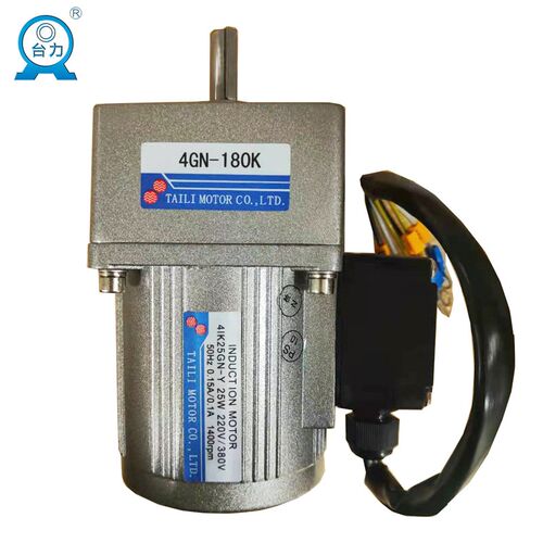 台力交流减速电机马达25w定速三相220V/380V 4IK25GN-YT/4GN180K