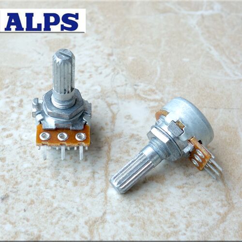日本ALPS 16型单联电位器50K 100K  20MM轴长